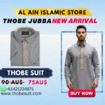 Thobe Jubba for Men's Stylish Fashion Grey
